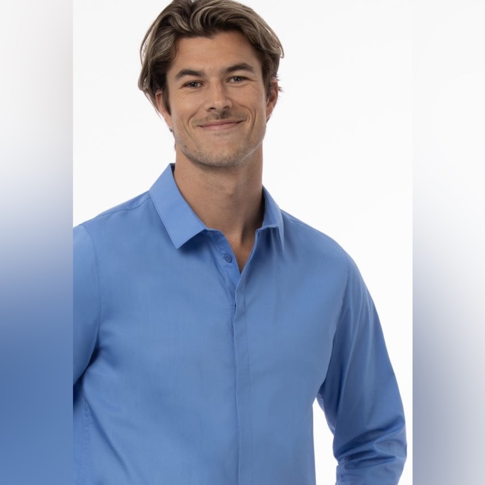 Chef Works Men’s PREMIUM FORMAL DRESS SHIRT size XL NWT - Picture 5 of 13